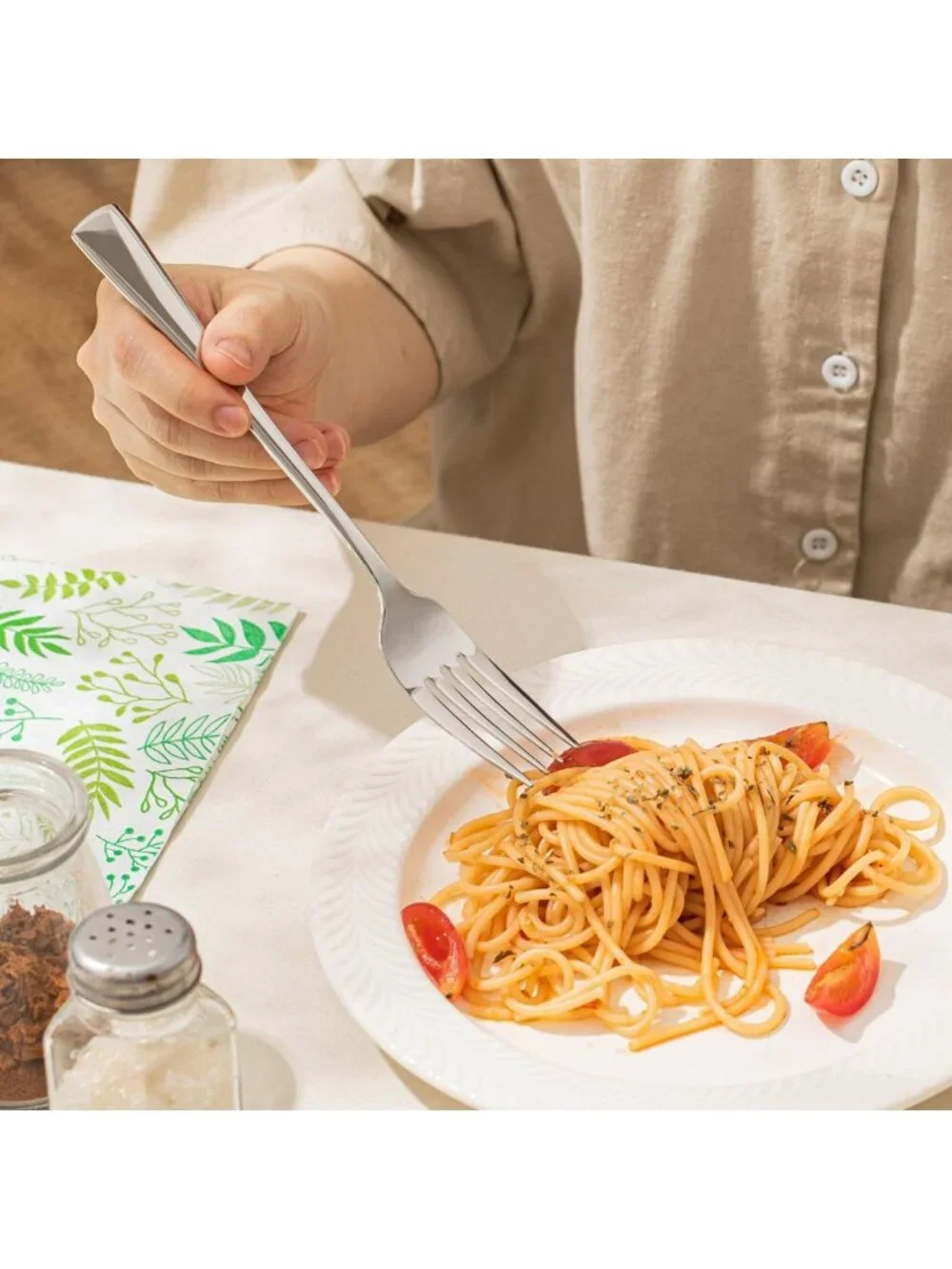 16-Piece Stainless Steel Dinner Forks Set, 18/10 Flatware, 8.18 Inch Length